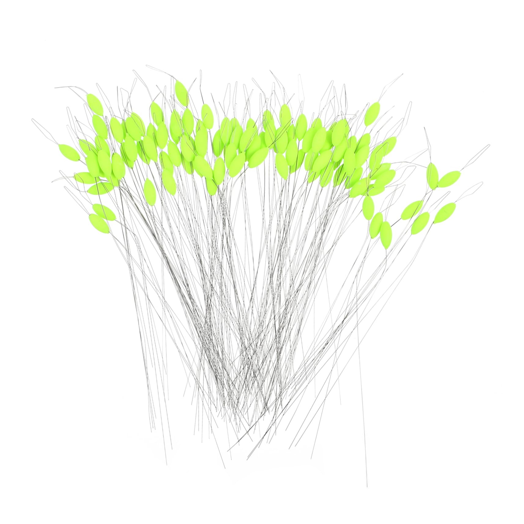 SUPVOX Lot De 2 Flotteurs De Pêche en Plastique Petits Lumineux Et Réactifs Phosphorescents Et Verts