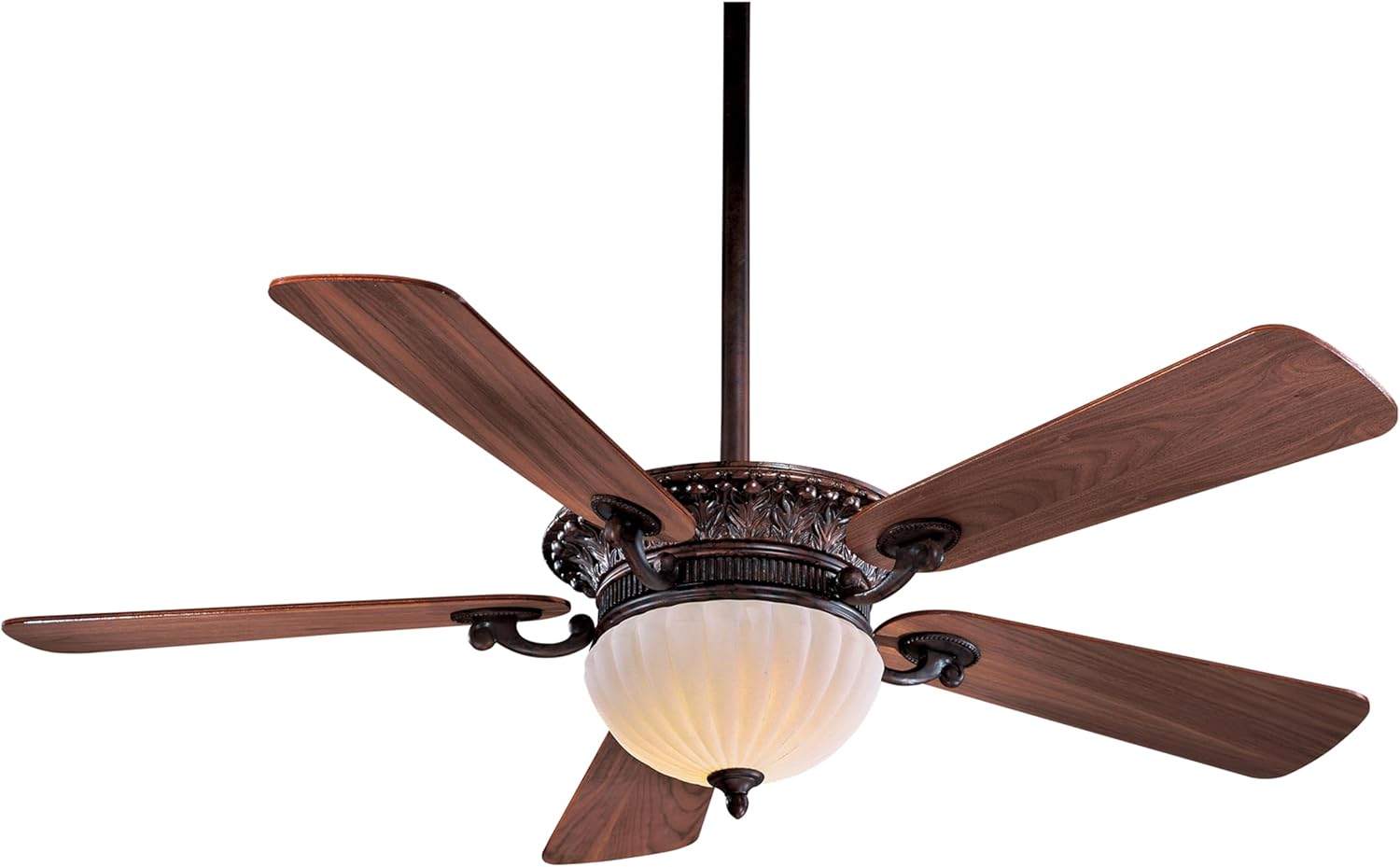 Minka-Aire F702L-VB Volterra 52" LED Ceiling Fan in Volterra Bronze Finish with Natural Walnut Blades
