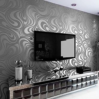 Modern Minimalist Wallpaper Featuring Abstract Curves with Touch of Glitter Non-Woven 3D Wallpaper for Bedroom Living Room TV Backdrop