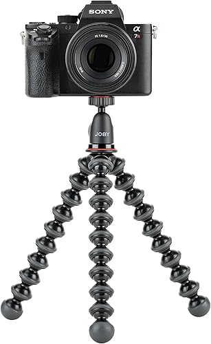 Miniatura 11 de Joby GorillaPod - Kit de trípode compacto con cabezal esférico para cámaras sin espejo de hasta 2.2 libras, negro/carbón.