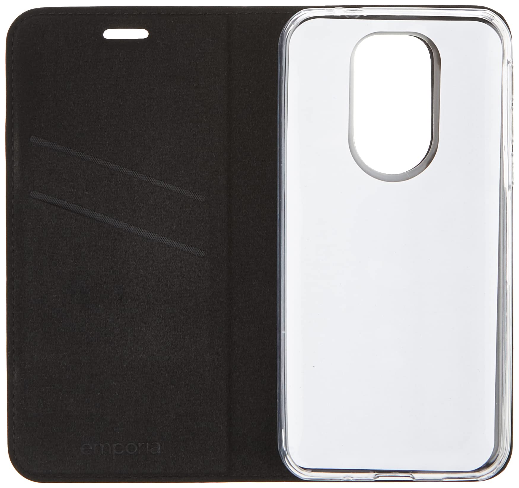 Emporia Custodia a libro in pelle SMART.5, colore: Nero