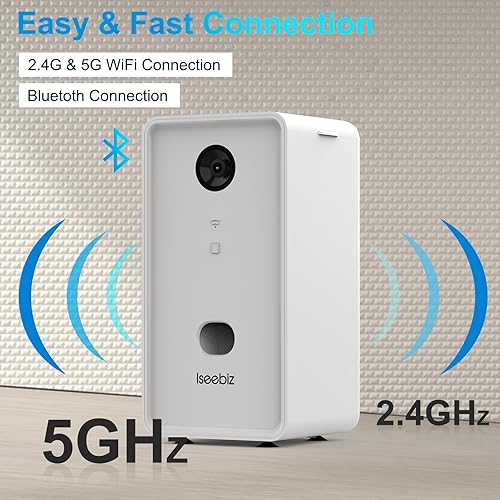 Iseebiz Pet Camera Treat Dispenser — texture and fabric close-up