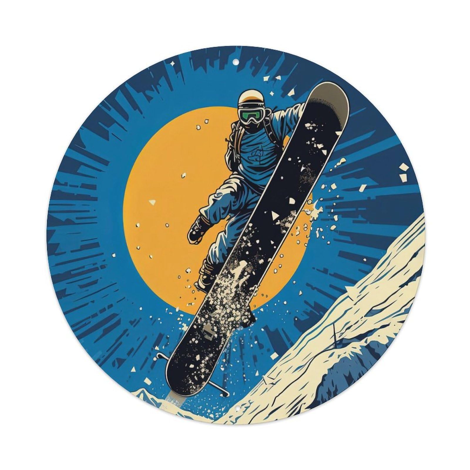 Extreme Sport Art Snowboard Metal Tin Sign