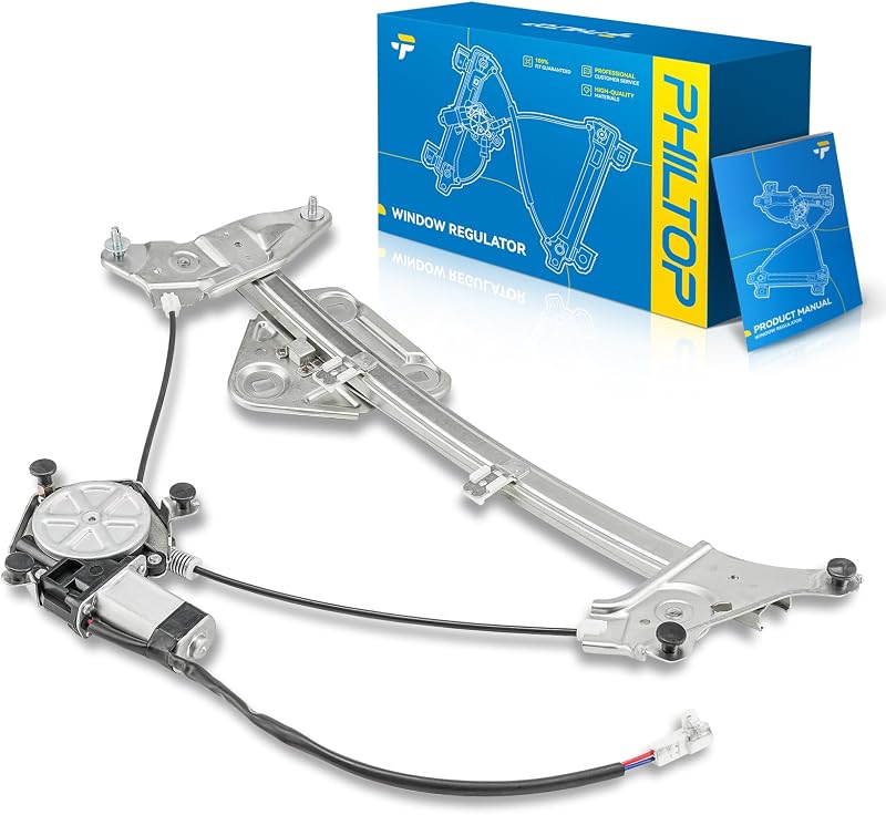 Regulador e motor do vidro elétrico dianteiro esquerdo PHILTOP para Toyota Solara 1999–2003 – 2 pinos