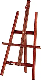 Souza & Cia, Cavalete de Mesa para Pintura, 75cm, Mad. Pinus Mogno (Ref:4107)