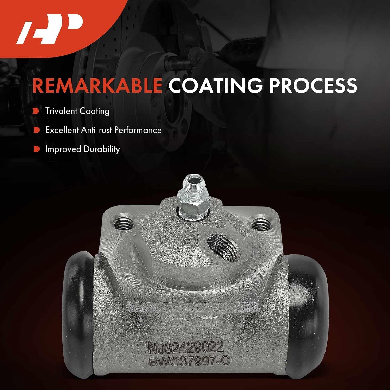 A-Premium Rear Driver or Passenger Drum Brake Wheel Cylinder Compatible with Select Ford and Mercury Models - Contour 1995-2000, Cougar 1999-2002, Mystique 1995-2000 - Replace# F5RZ2261B