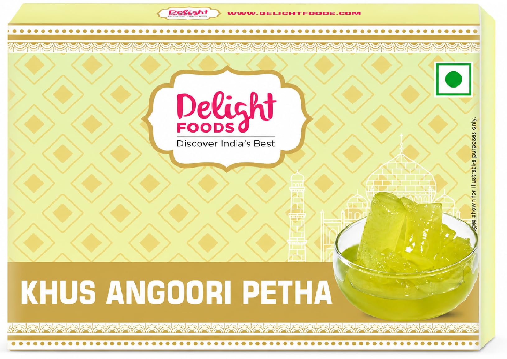 Delight Foods Khus Angoori Petha Agra Petha 350grams | Indian Sweets Mithaai | Agra Famous Petha | Khus Angoori Petha-image-25
