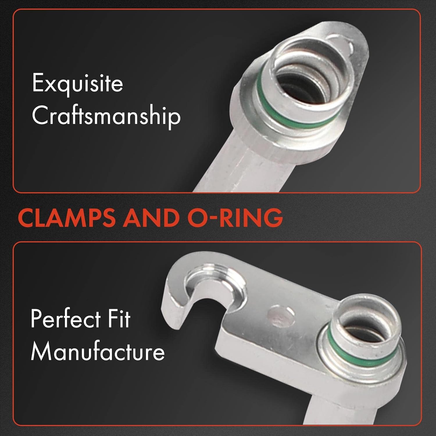 A-Premium A/C Suction Line Hose Assembly Compatible with Nissan Pathfinder 2013-2014 & Infiniti QX60 2014, JX35 2013, 2.5L 3.5L, Compressor to Evap