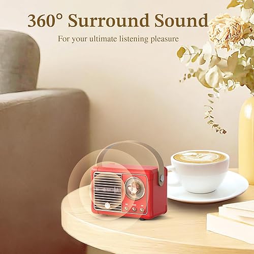 Miniatura 6 de PRUNUS J-999 - Altavoz Bluetooth retro, regalos de elefante blanco para adultos, hombres y mujeres, relleno de calcetín de Navidad, regalo para