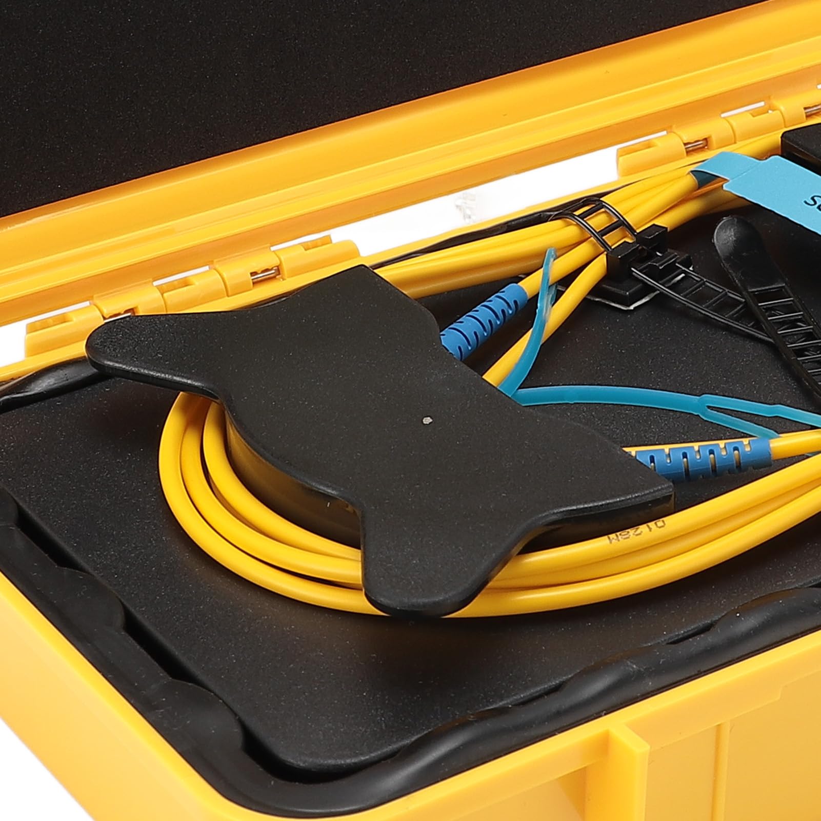Caja de Cable OTDR, Cable ABS OTDR Conector SC UPC de 500 M, Diseño de Suciedad de Agua para Técnicos de Pruebas de Redes de Fibra en LAN WAN MAN