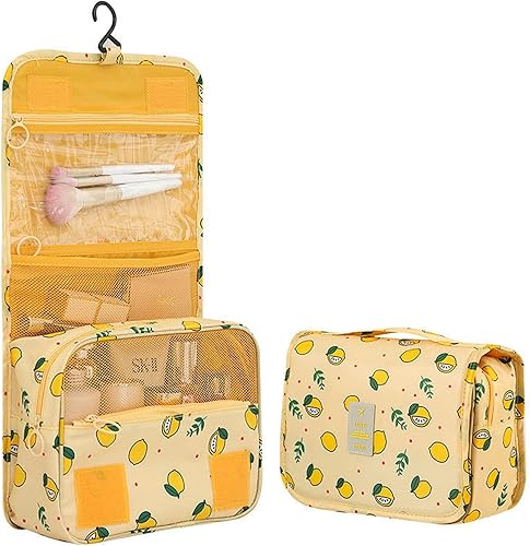 Miniatura 15 de Neceser para mujer, bolsa de maquillaje colgante, bolsa organizadora de viaje para artículos de tocador, bolsa de cosméticos, bolsa impermeable