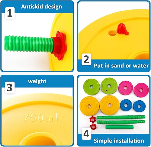 Miniatura 4 de Juego de pesas ajustables para llenar con arena o agua, para niños