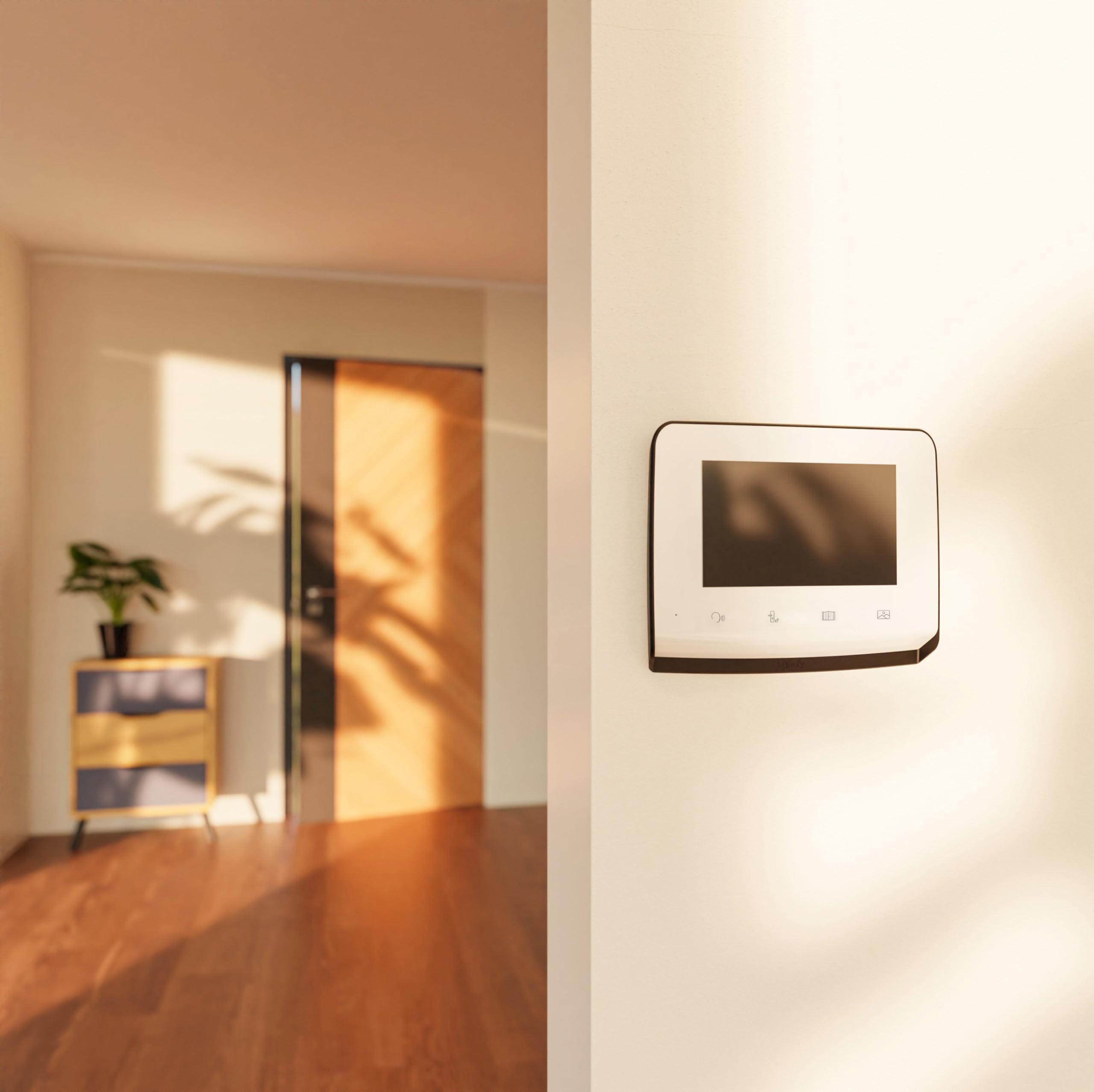 Somfy 1871229 – Videocitofono V350 Connect | Citofono connesso | Schermo da 7 pollici | Visione notturna | Gestione delle visite remote tramite l'app Protect | Controllo fino a 5 apparecchiature
