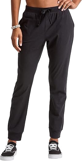 Hanes Women's Originals Cotton Joggers, 100% Cotton Jersey Sweatpants for Women, 29" Inseam