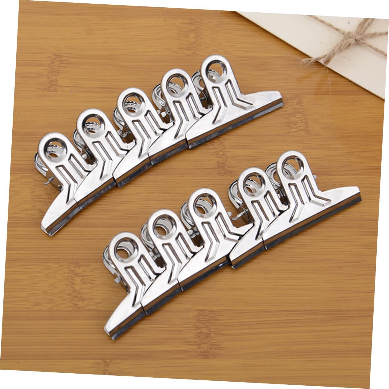 DOITOOL 20pcs Stainless Steel Bag Clips for Food Storage Heavy Duty Chip Clips Air Tight Seal for Chips Bread and More Clamps