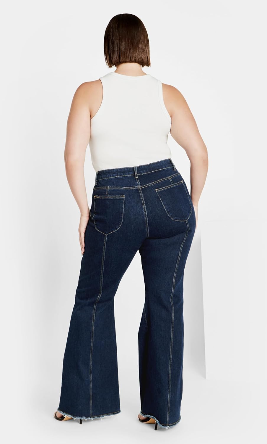 City Chic Womens Leah Flare Jean - Image 3