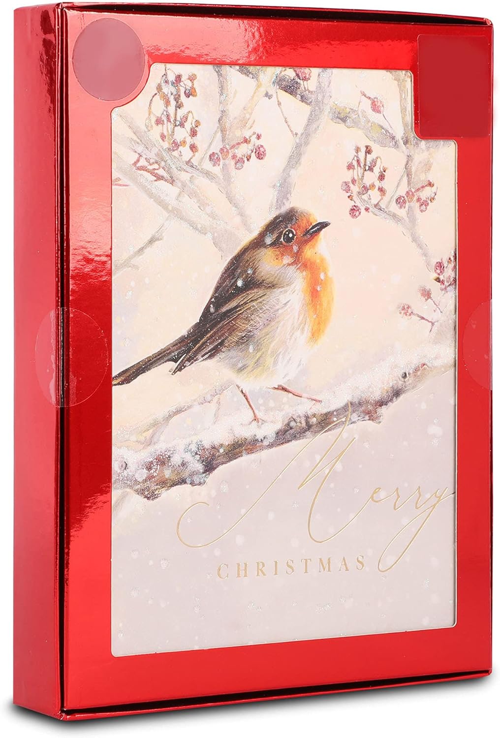 Clintons Christmas Cards, Traditional Robin, Xmas Card MultiPack