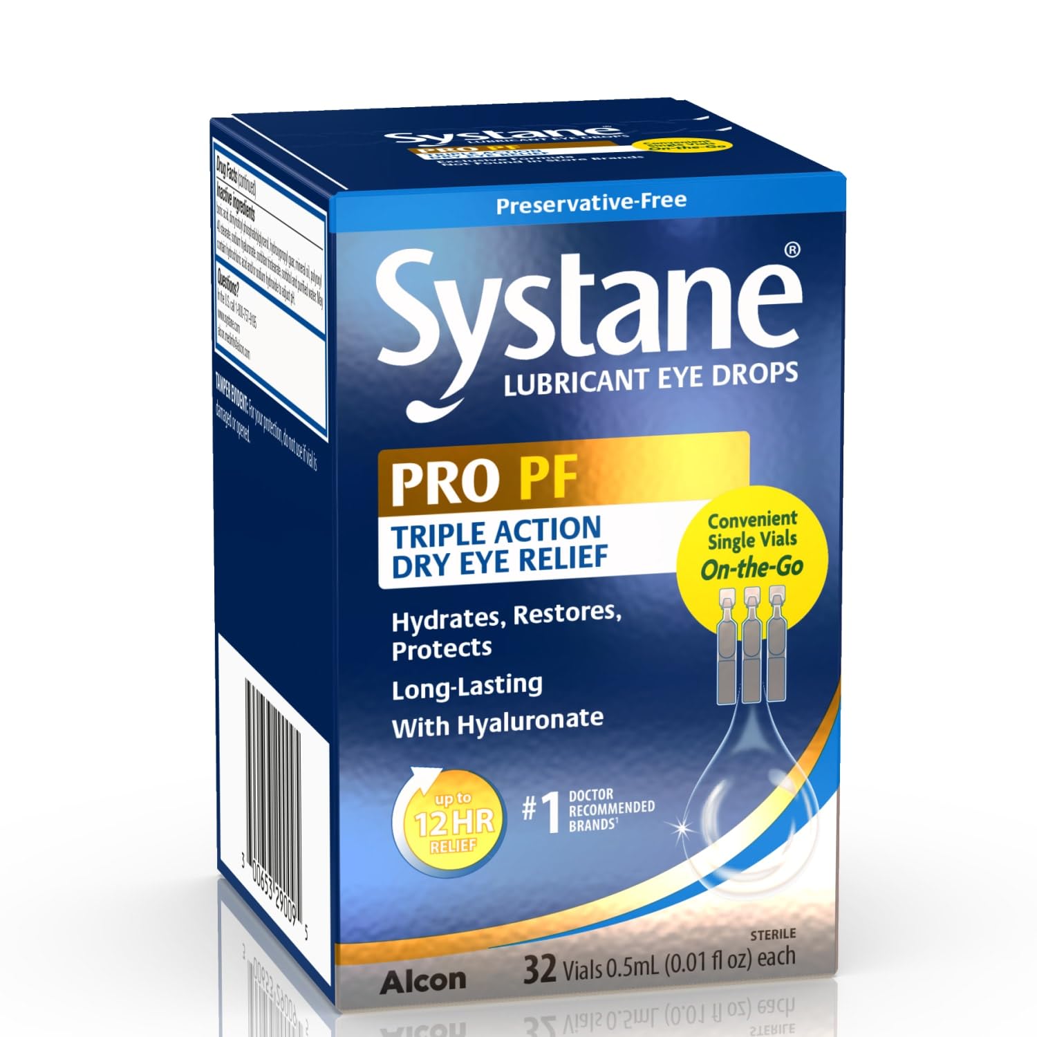 Systane PRO Preservative Free Eye Drops, 12 Hour Dry Eye Relief, 32 Vials — Amazon image 2