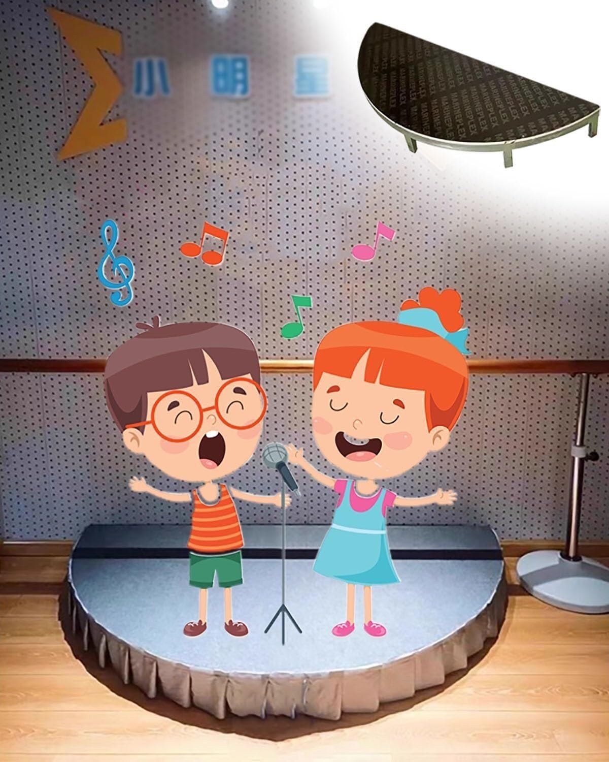 k3Mq9Rw Modular stage flooring Small Performance Stage For Children’s Choirs; Semi-circular Wedding Stage Frame