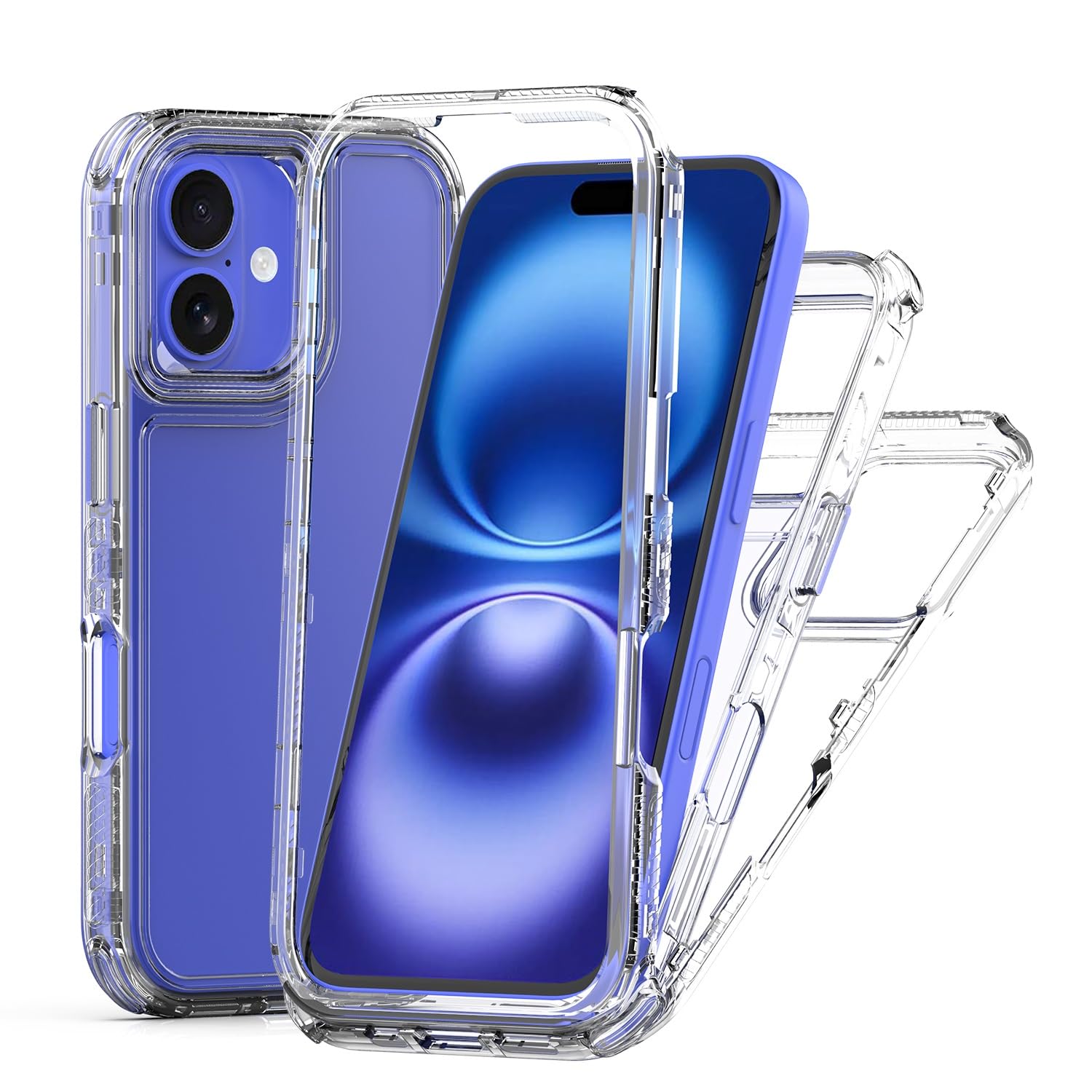 Coque antichoc iPhone 16 transparente et anti-rayures - 8