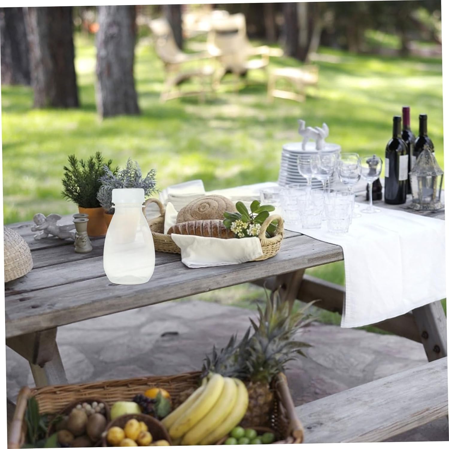 Gatuida 30pcs Juice Milk Bottles Pp Material Reusable Squeeze Storage Drink Bottles for Boys and Girls