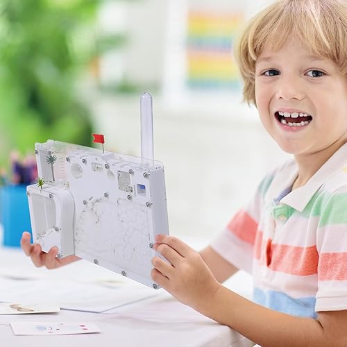 Miniatura 9 de NAVAdeal Sand Ant Farm Castle 2023 Habitat Kit educativo y de aprendizaje de ciencia de juguete para niños y adultos, estudio del ecosistema,