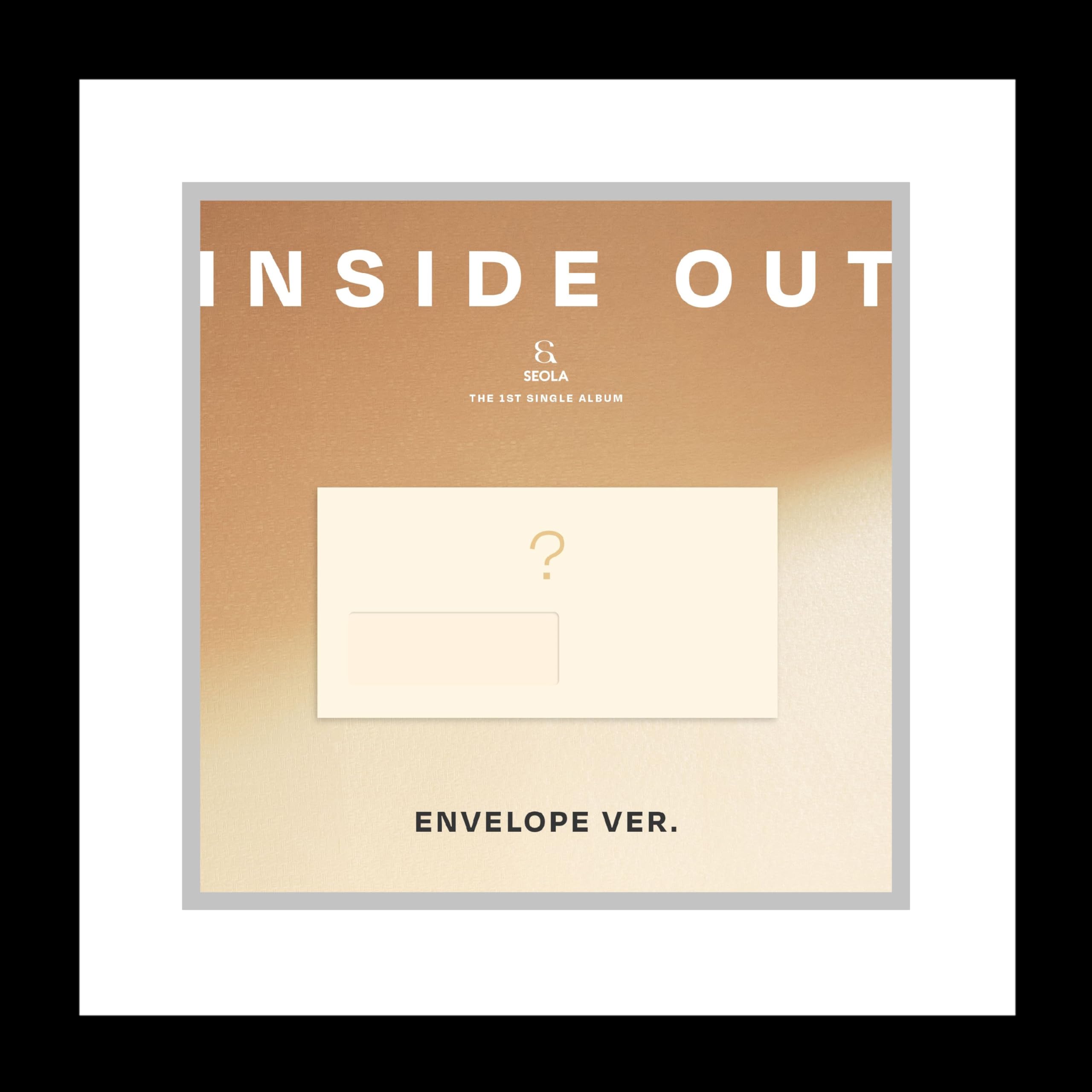 WJSN SEOLA INSDIE Out 1er álbum individual CD+fotolibro+tarjeta fotográfica+seguimiento sellado Cosmic Girls (juego completo (entrada+salida+sobre))