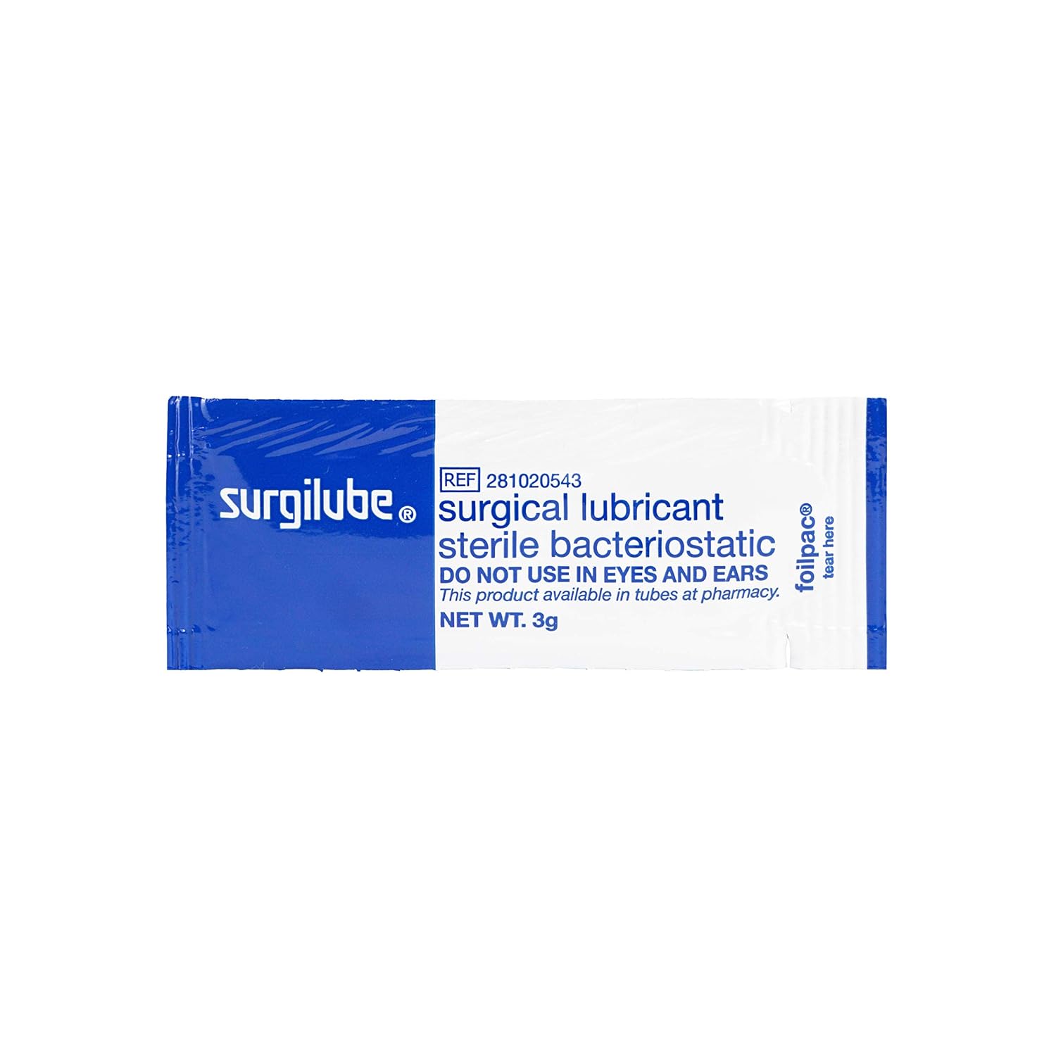 Surgilube Lubricating Jelly – FoilPac - 144 Packets/Box Packets Surgical Lubricant Sterile Bacteriostatic Jelly (3g FoilPac Box of 144 Packets) : Industrial & Scientific