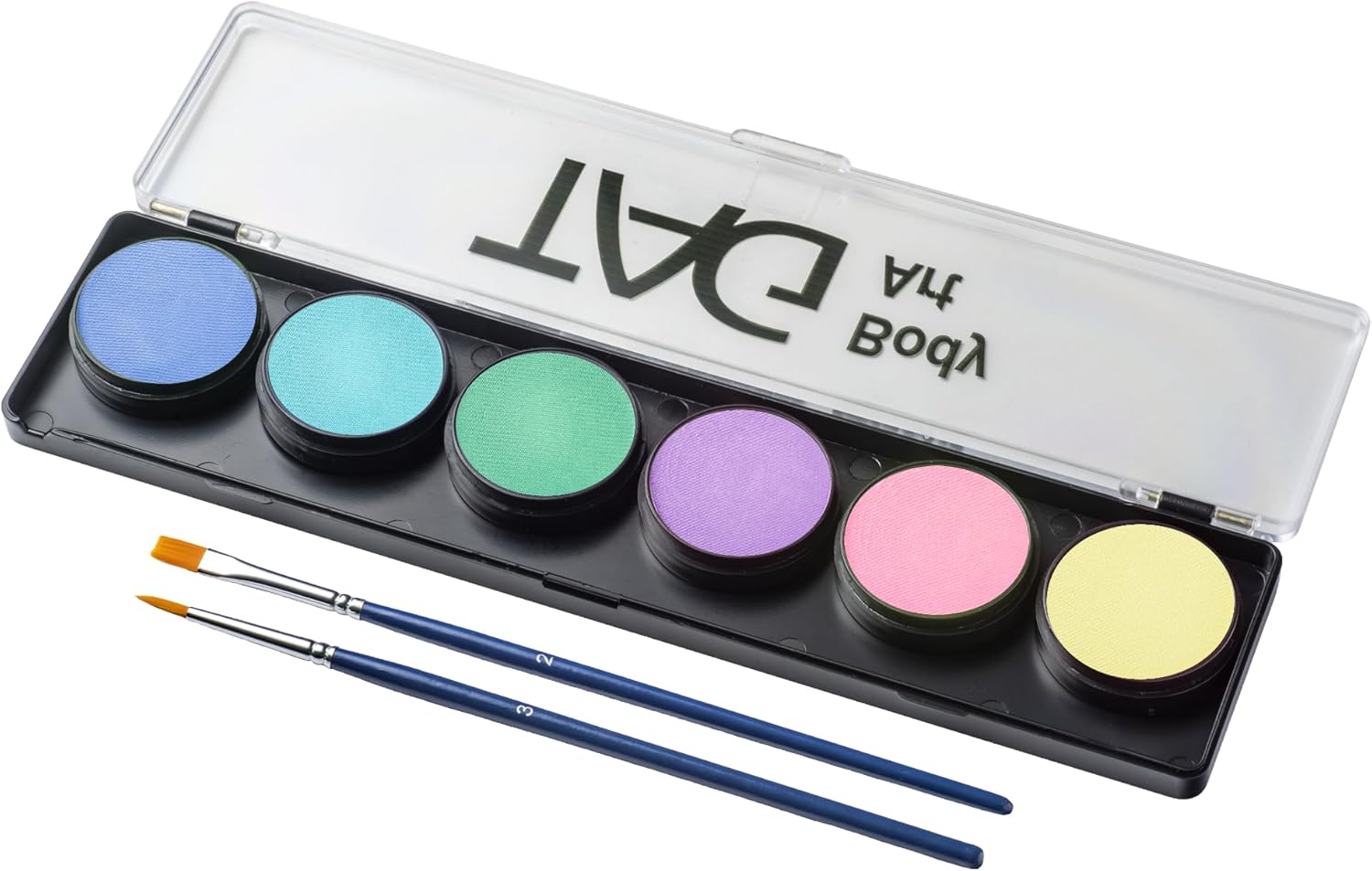 TAG Professional Face & Body Paint Pastel Macaron Palette 6 x 10g, Non-Toxic, Hypoallergenic, Easy to Wash off, ideal for Kids Parties, Halloween, Cosplay & Festivals