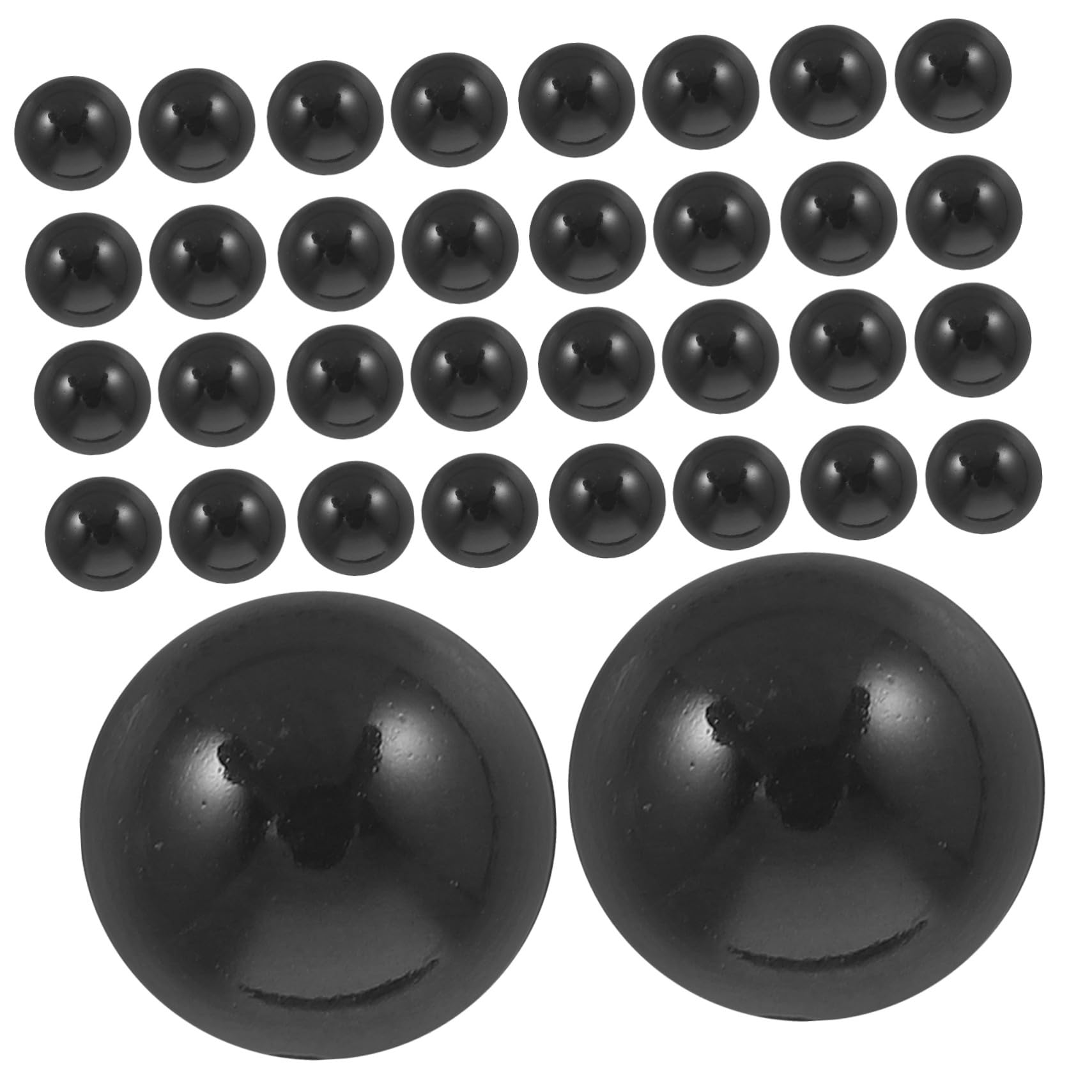 2000 Piezas Ojos de Muñeca Negros de Plástico con Base Plana Ojos de Seguridad para Manualidades DIY para Amigurumis Peluches y Animales de Tela
