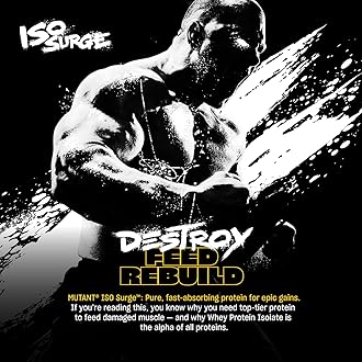 MUTANT ISO Surge | Whey Isolate Protein Powder | 25g Protein, Fast-digesting whey Protein Isolate & whey hydrolysate, Gourmet Flavors | 727 g | Coconut Cream