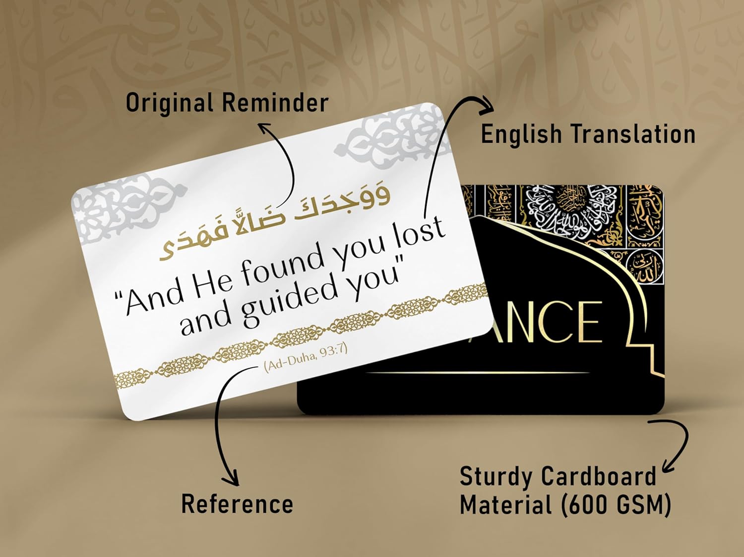 OLEEK ramadan gifts islamic quranic verses cards (30 Daily Reminders) - islamics gift for women - muslim gifts for men - ramadan decorations for home 2026 - ramadan dua cards - eid gift islamics decor - Image 3