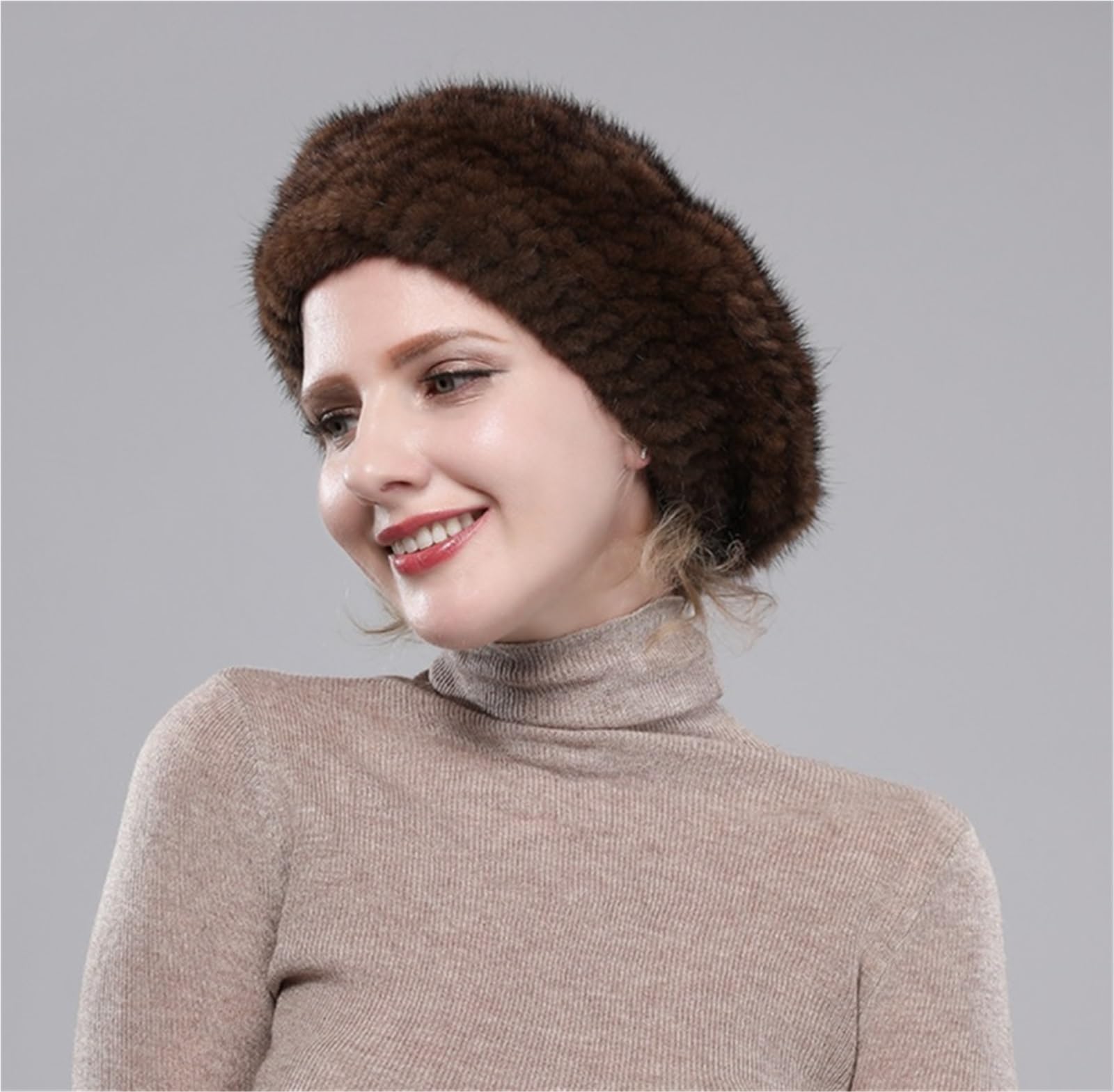 Ciepła Czapka Zimowa, Damskie Berety Eleganckie Czapki Z Daszkiem Czapki Z Dzianiny Ciepła Czapka Typu Beanie W Stylu Vintage Wiatroszczelna Czapka Zimowa