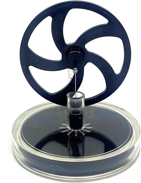 Usmile Low Temperature Difference Stirling Engine Heat Engine with Plastic Wheel Desk Steam Engine Mechanical Education STEM Toy Model Run Off Boiling Water Gift
