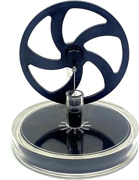 Usmile Low Temperature Difference Stirling Engine Heat Engine with Plastic Wheel Desk Steam Engine Mechanical Education STEM Toy Model Run Off Boiling Water Gift