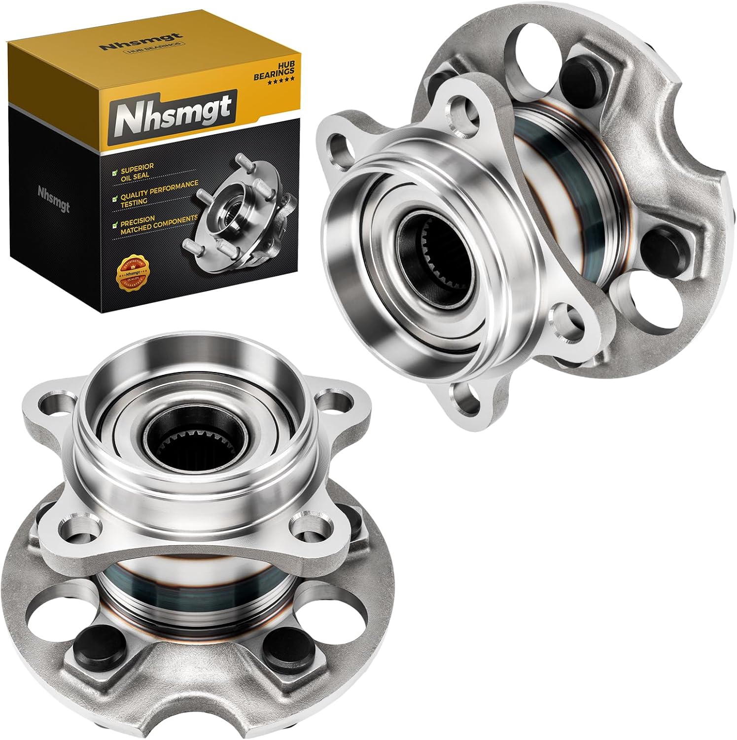 513293 Front Wheel Bearing Hub Assembly Compatible with Honda Odyssey 2011-2017, Non-ABS 5 Lugs, 2pcs