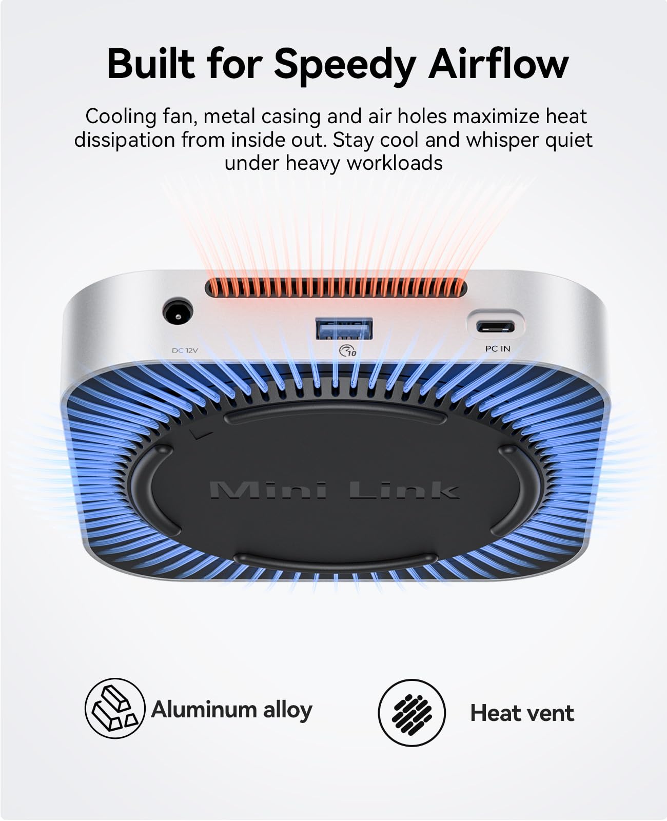 ORICO 40 GB/s MiniLink M47P Hub kompatybilny z Mac Mini M4