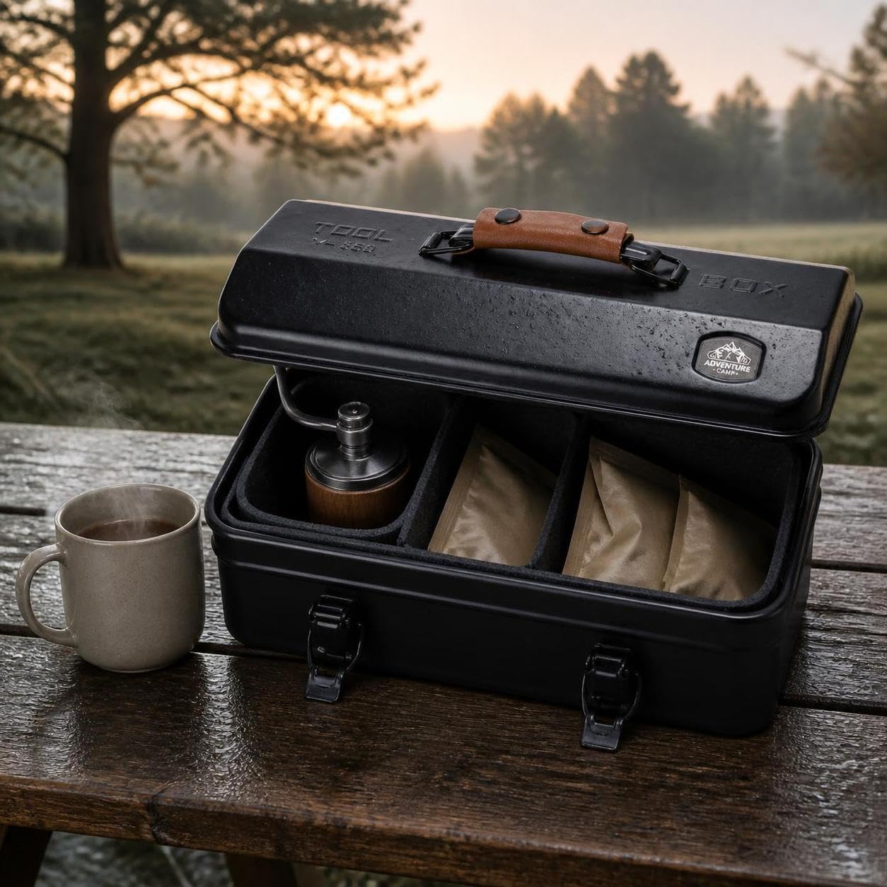 Camping-Aufbewahrungsbox aus Metall, color to 1