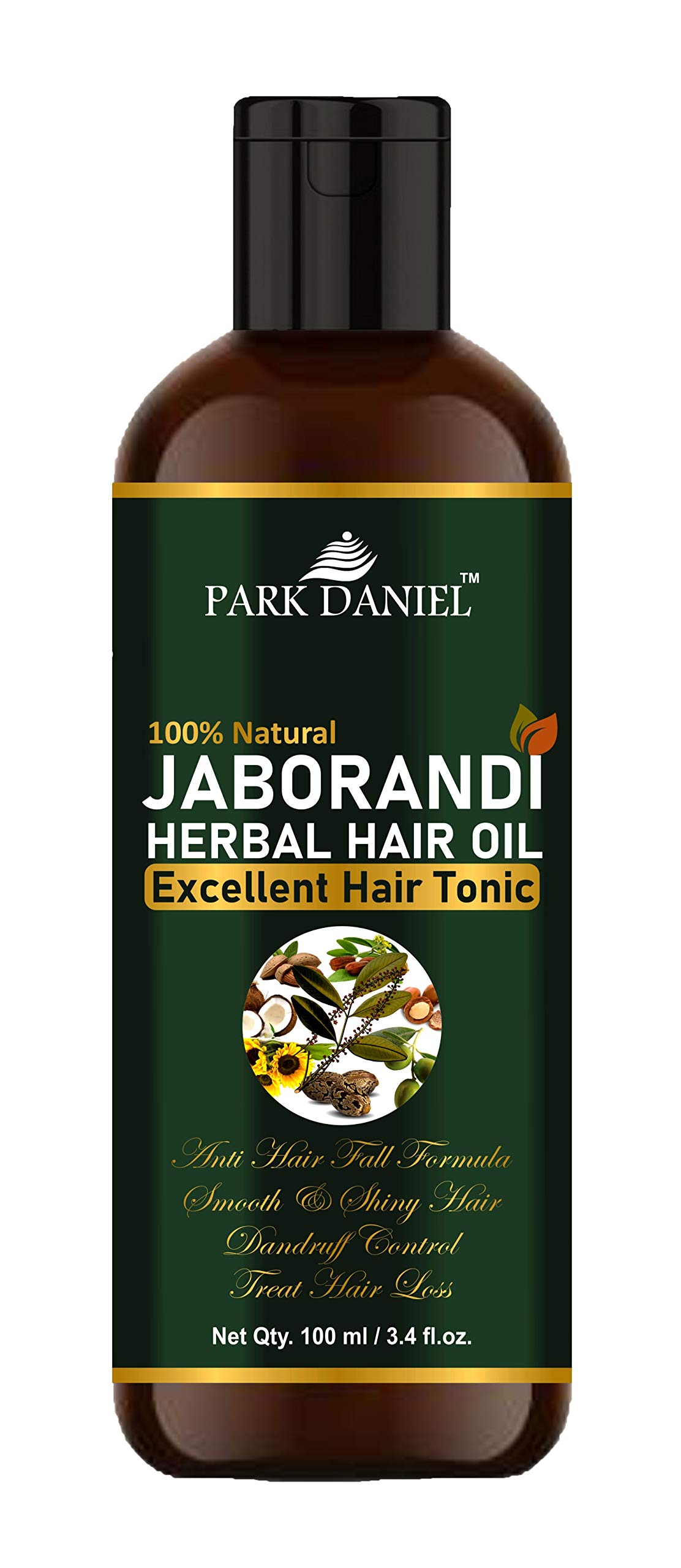 Park DanielJaborandi Herbal Hair Growth Oil - For Anti Hair Fall and Strong & Healthy Hairs (100 ml), Yellow