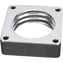 Throttle Body Spacer, Aluminum Alloy Replacement for TJ YJ 87 06 Cherokee XJ 84 01 Comanche, with Simple Installation and Design