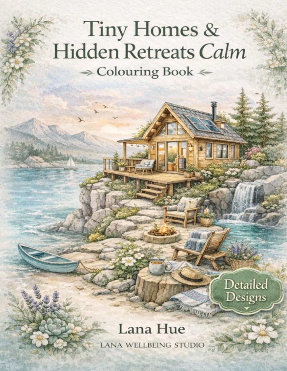 Tiny Homes & Hidden Retreats Calm Colouring Book: Detailed Escape Scenes for Mindfulness and Stress Relief (Calm Colouring Books for Relaxation)