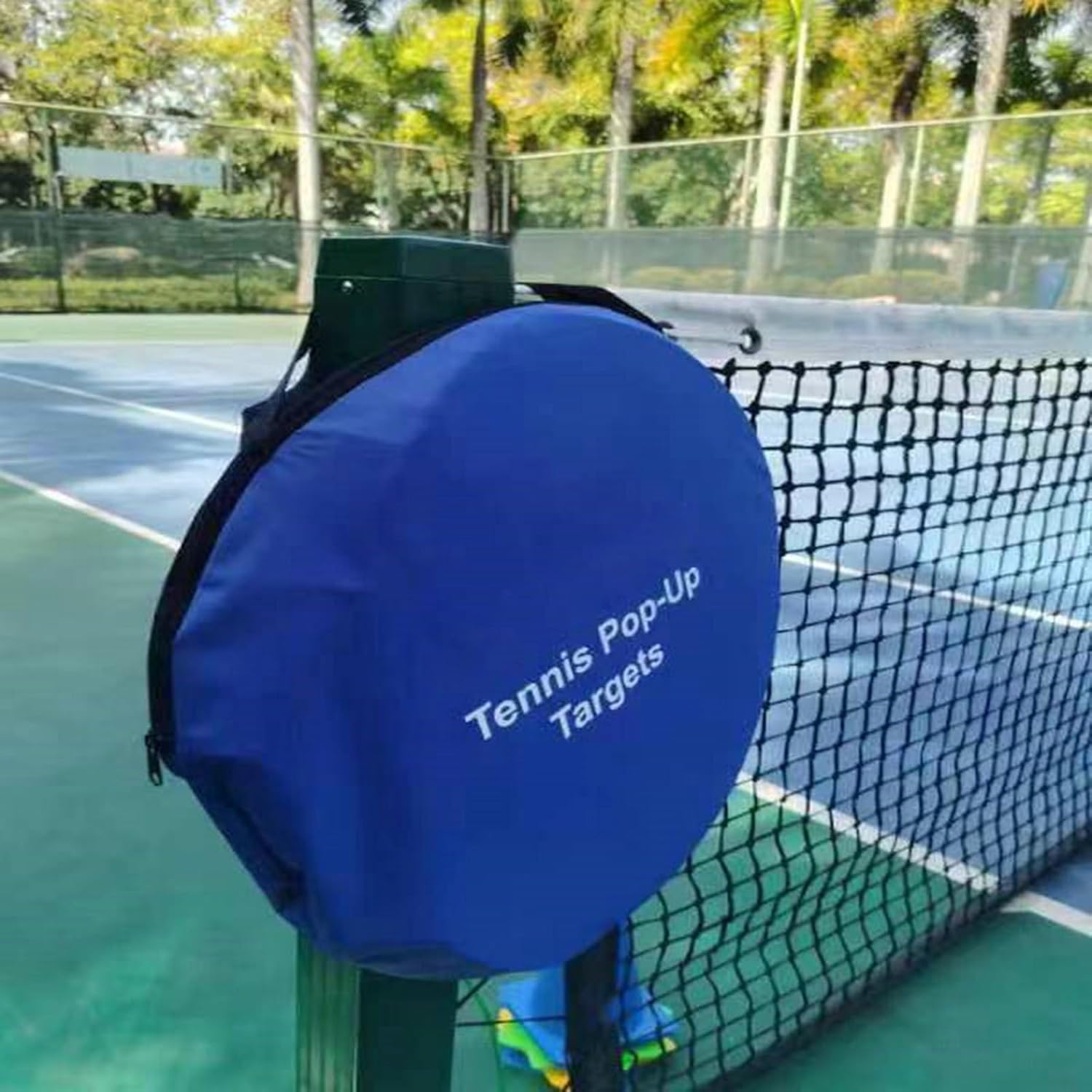 Folding Tennis Targets Racquet Trainer Driving Ranges Hitting Practice Rings Training Equipment Easy to Use Portable Targets Rings