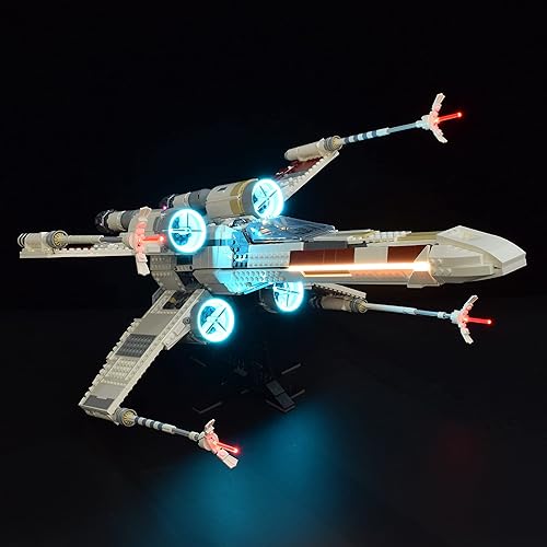 LightGo Kit de iluminación LED diseñado para Star Wars X-Wing Starfighter compatible con Lego 75355 juego de construcción, no incluye modelo
