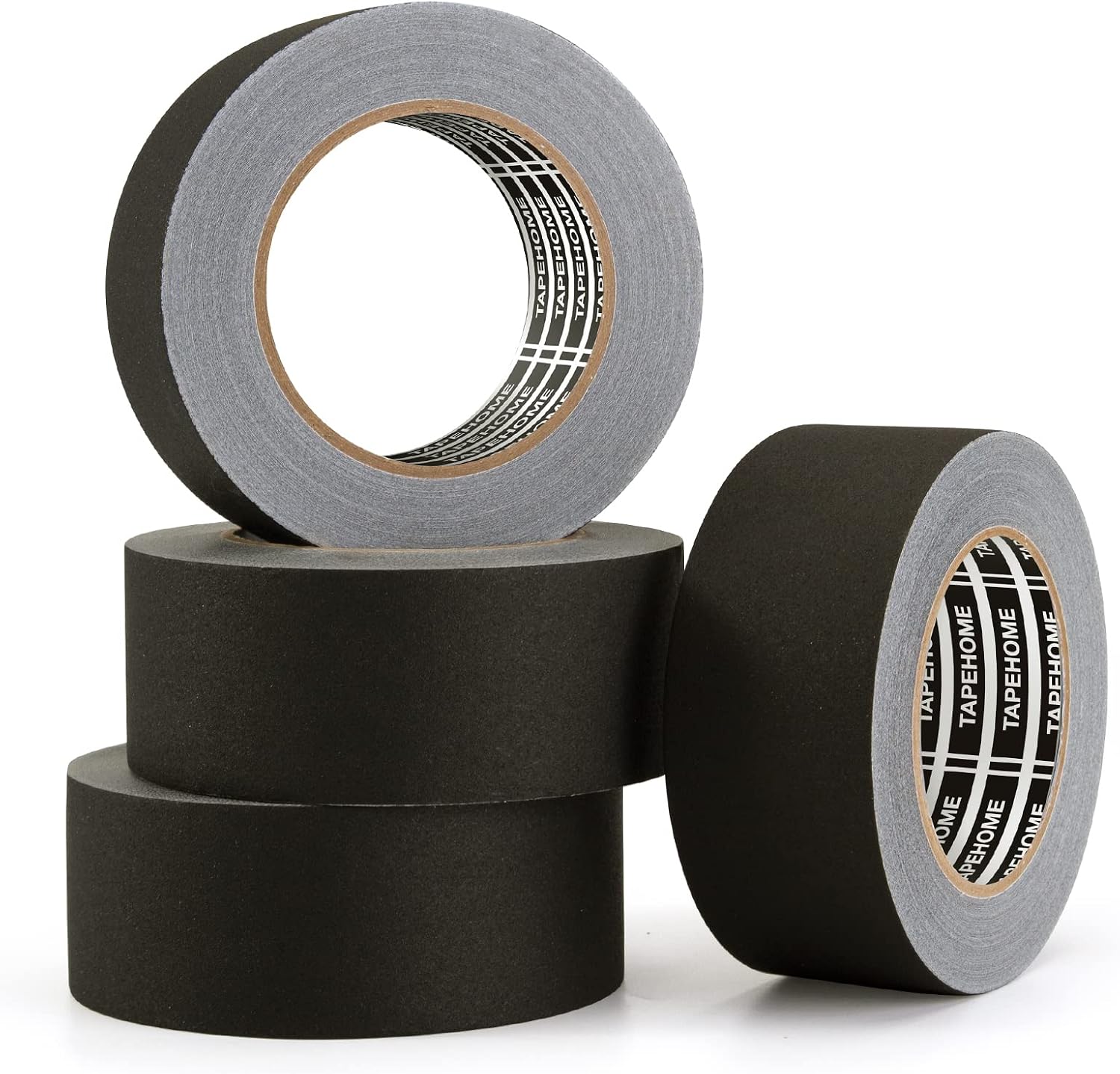 TAPEHOME Heavy Duty Matte Black Gaffer Tape 4-Pack