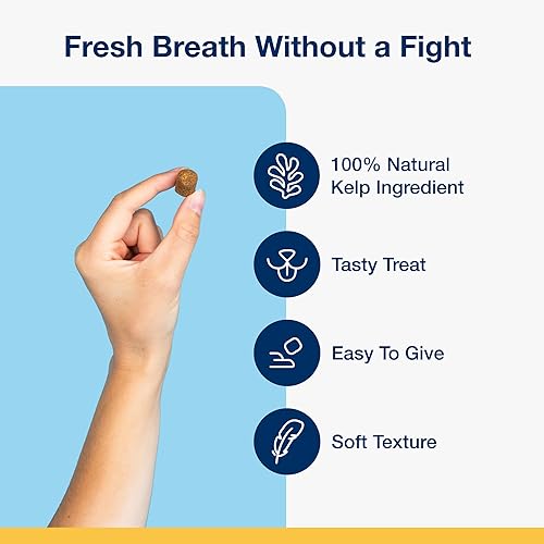 Miniatura 2 de ProDen PlaqueOff Masticables suaves con algas naturales, para perros y gatos de razas pequeñas y medianas, soporta dientes, encías y olores de