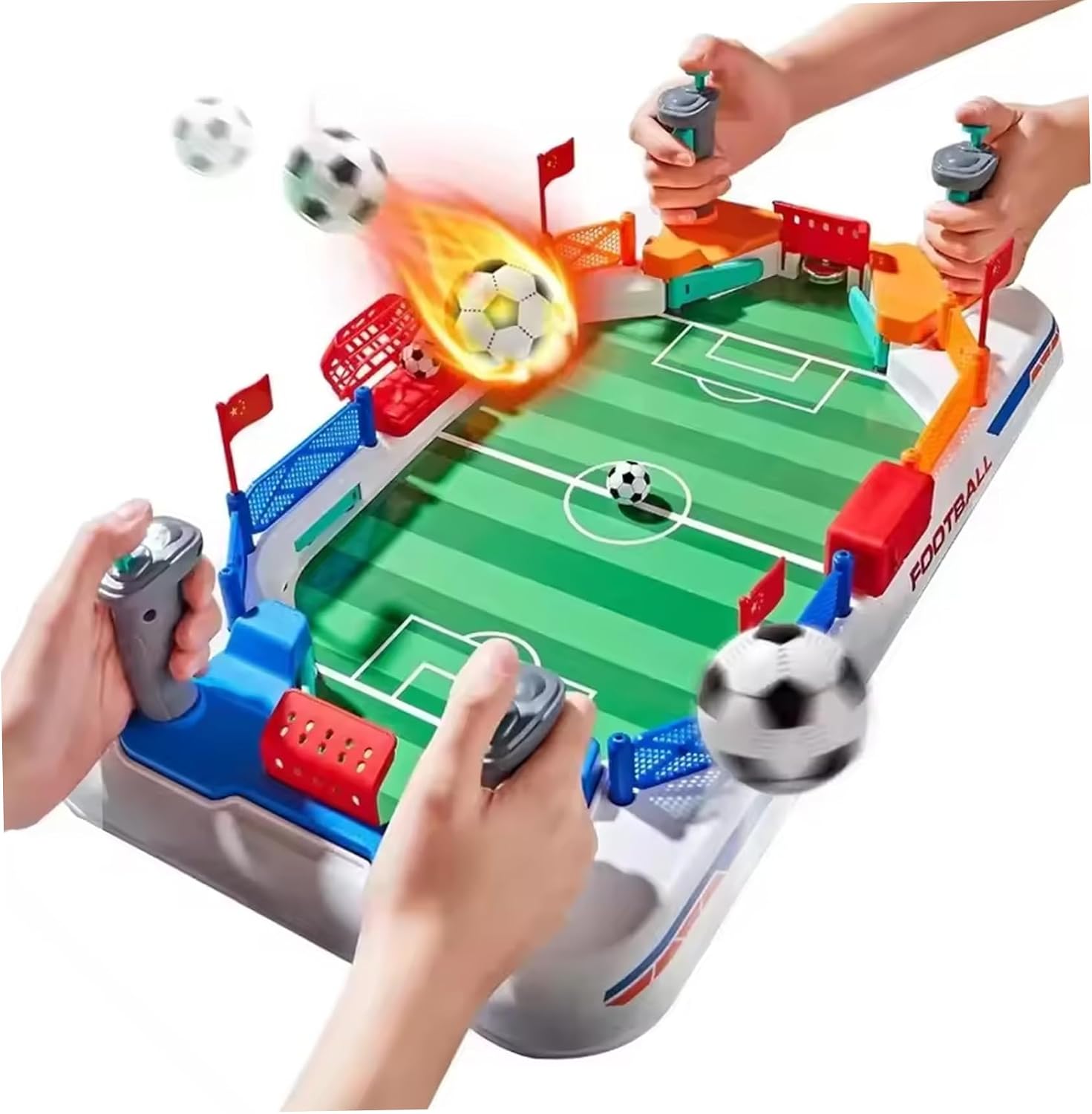 Soccer Board Game Interactive Soccer Toys Portable Mini Foosball Table for Indoor Home Party Boys Girls 3+
