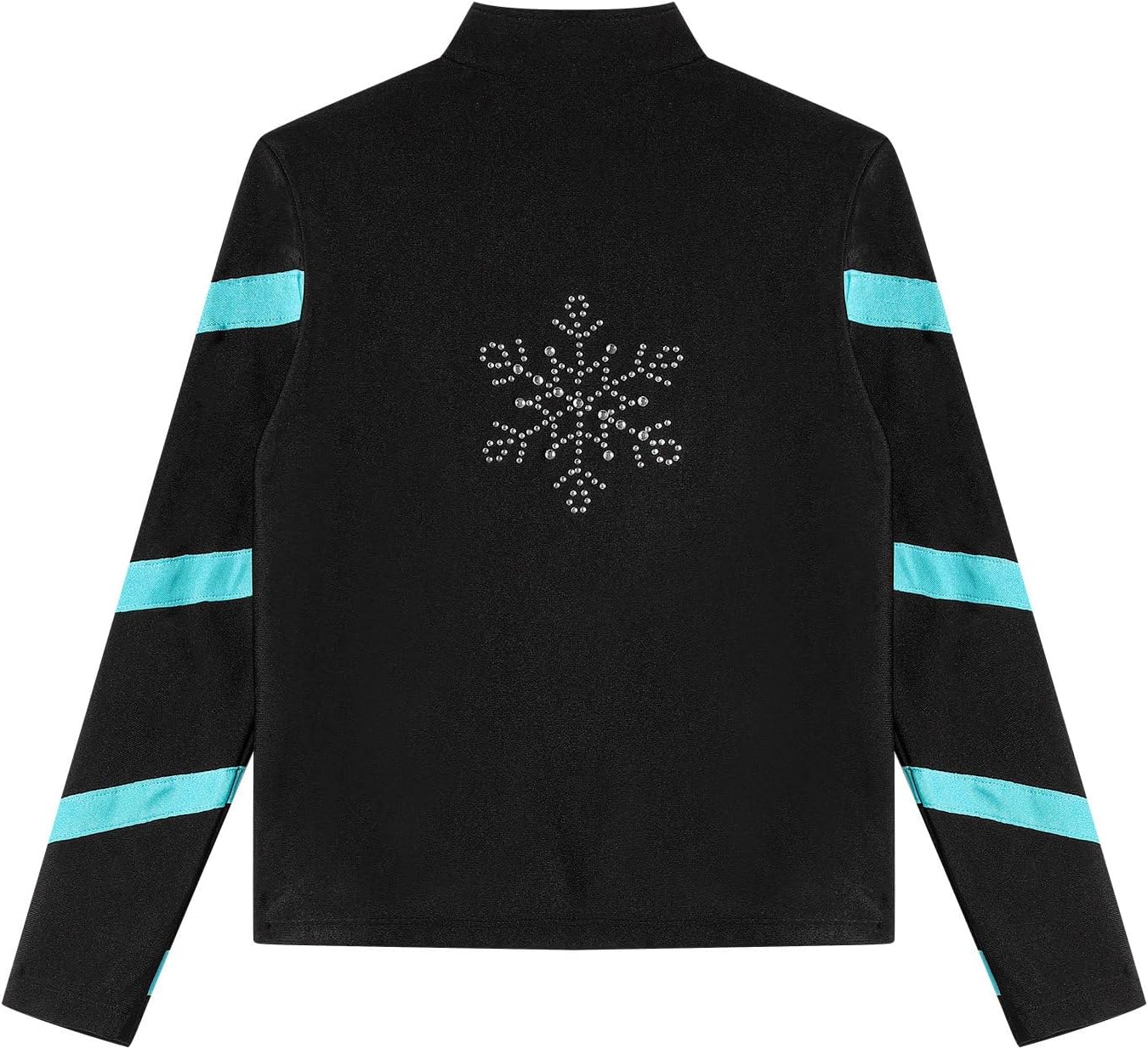 Jugaoge Kids Girls Athletic Yoga Jacket Contrast Color Zip-up Sweatshirts Running Jogging Workout Sports Tops