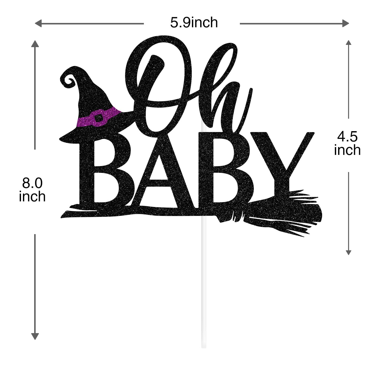 Tortenaufsatz „A Baby Is Brewing“ – Gruselige Halloween-Deko Für Baby-Party Oder Gender Reveal