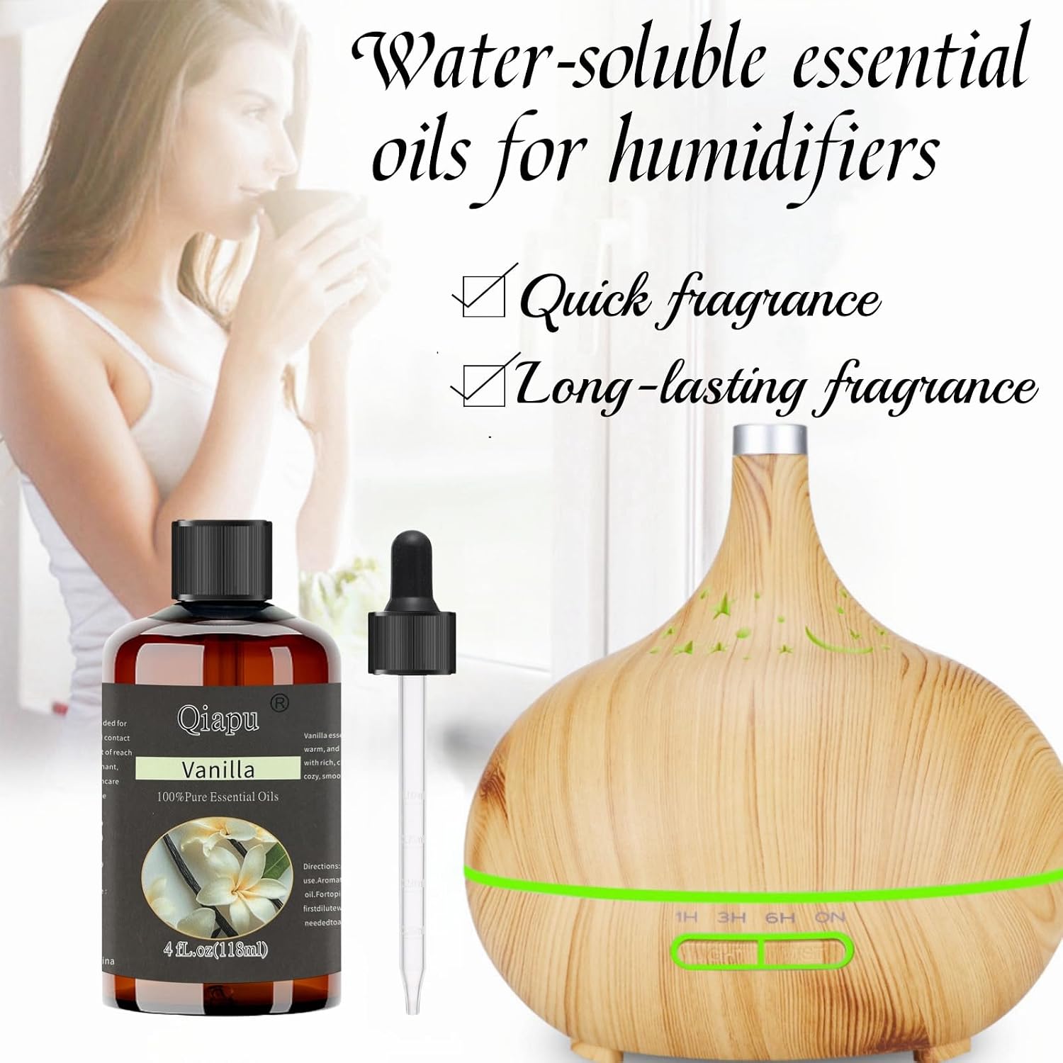 Pure Natural Aromatherapy Essential Oil Suitable for Humidifier Aromatherapy Oil with Dropper