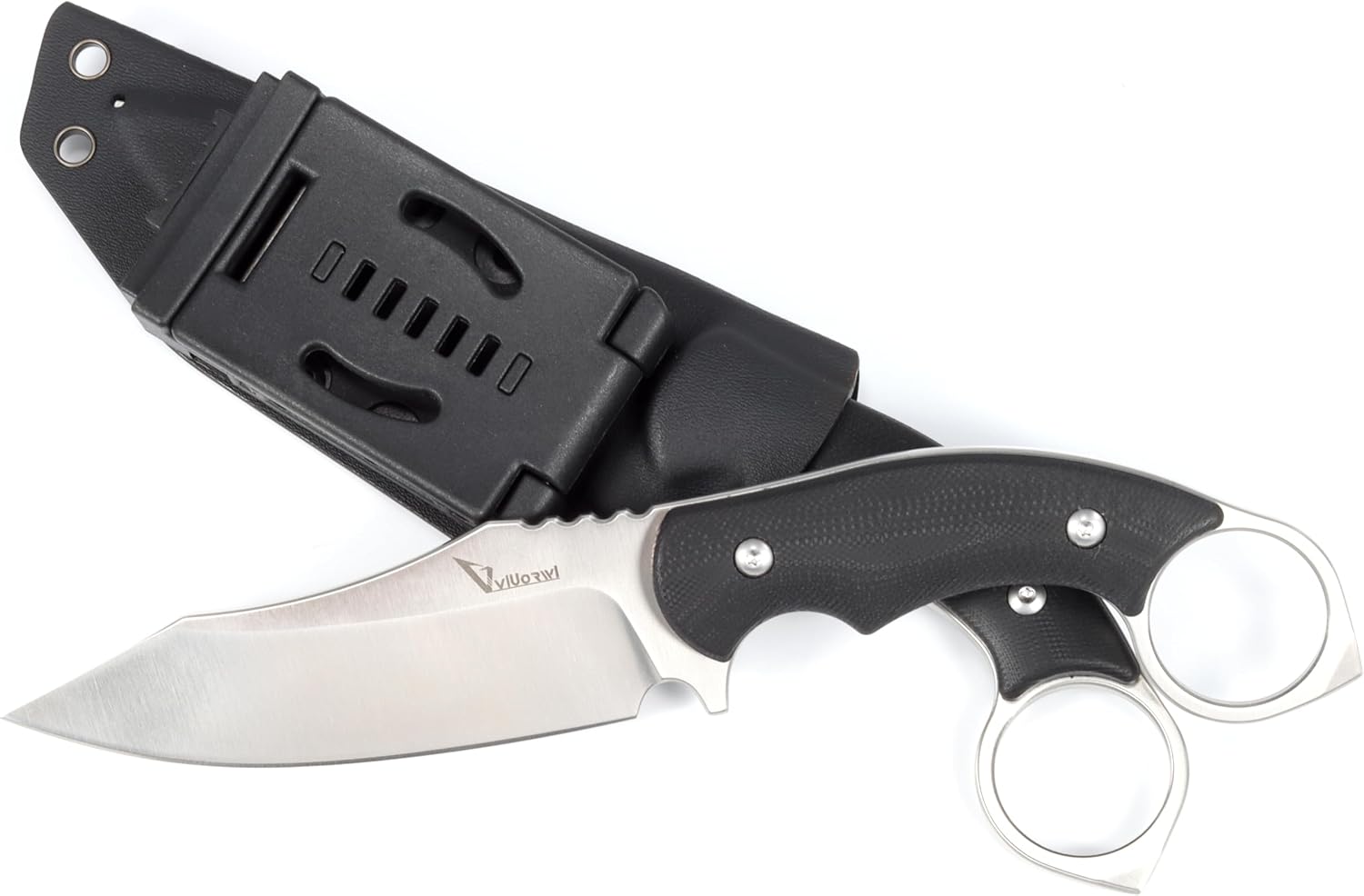 EDC Fixed Blade Knife – 4.72" D2 Steel Blade, G10 Handle, 58HRC Hardness – Compact & Durable for Everyday Carry